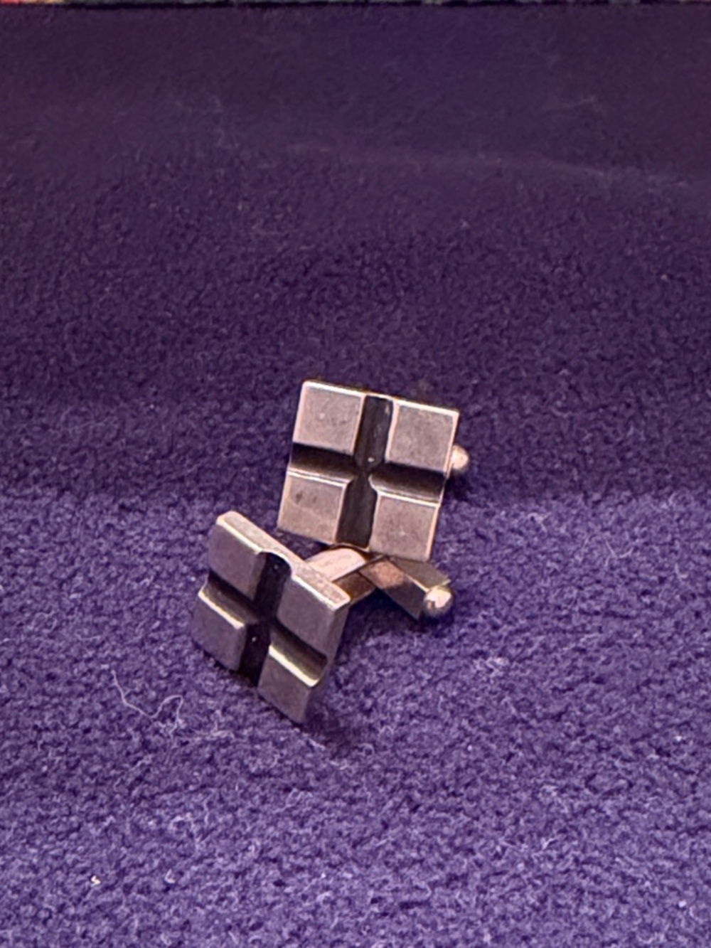 Estate MCM silver tone cuff links 🐈⬛